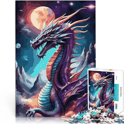 1000 Teenager-Teile-Puzzle Denksportaufgabe für Drachen-Fantasie-Galaxie 10 Lustige Aktivitäten für zu Hause, Geburtstagsgeschenk, Reisegeschenk,52x38cm 1000 Teenager-Teile-Puzzle Denksportaufgabe für Drachen-Fantasie-Galaxie 10 Lustige Aktivitäten für zu Hause, Geburtstagsgeschenk, Reisegeschenk,52x38cm von AITEXI