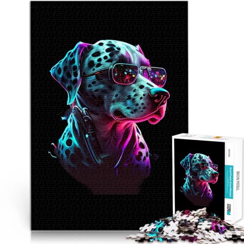 1000 Teenager-Teile-Puzzle Gehirnintelligenz-Herausforderung süchtig machendes Spielzeug Dalmatiner Wohnkunstdekor52x38cm von AITEXI