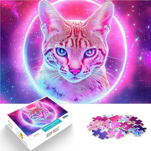 1000 Teenager-Teile-Puzzle Gehirnintelligenz-Herausforderung süchtig machendes Spielzeug Kosmische Katze Tolles Geschenk für Spiele70x100cm 1000 Teenager-Teile-Puzzle Gehirnintelligenz-Herausforderung süchtig machendes Spielzeug Kosmische Katze Tolles Geschenk für Spiele70x100cm von AITEXI
