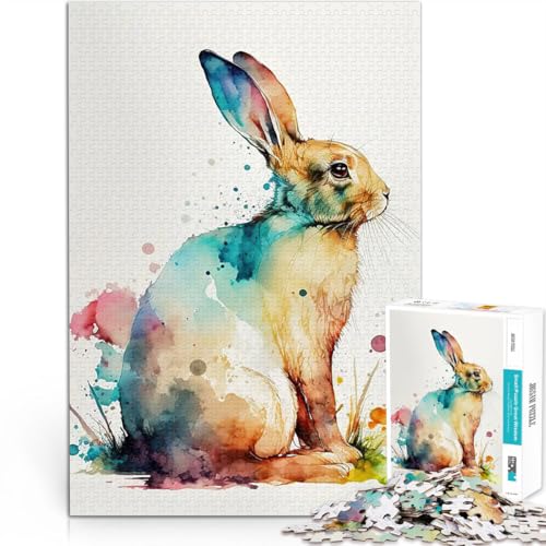 1000 Teenager-Teile-Puzzle Geschenke zum Suchbegriff: Herausfordernde Spiele Aquarell Kaninchen Geburtstagsgeschenk, Geschenke52x38cm 1000 Teenager-Teile-Puzzle Geschenke zum Suchbegriff: Herausfordernde Spiele Aquarell Kaninchen Geburtstagsgeschenk, Geschenke52x38cm von AITEXI