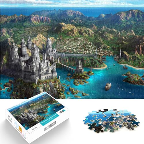 1000 Teenager-Teile-Puzzle Geschenke zum Suchbegriff: Herausfordernde Spiele Schlossinsel Lernspiel für Geburtstag, Weihnachten75x50cm von AITEXI