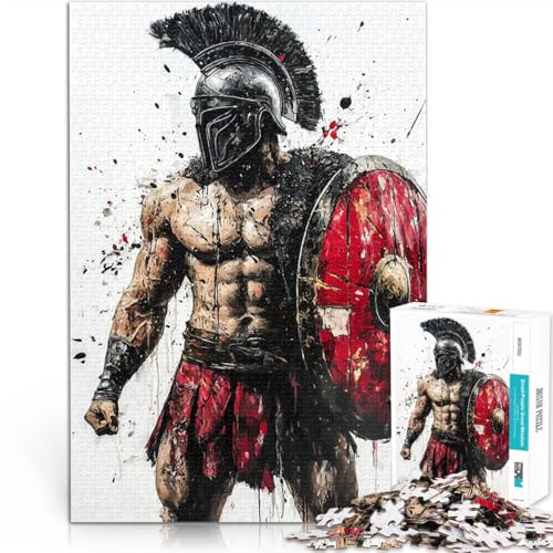 1000 Teenager-Teile-Puzzle Handgeschwindigkeitswettbewerb Gemälde eines spartanischen Kriegers Geburtstagsgeschenk, Geschenke38x26cm 1000 Teenager-Teile-Puzzle Handgeschwindigkeitswettbewerb Gemälde eines spartanischen Kriegers Geburtstagsgeschenk, Geschenke38x26cm von AITEXI