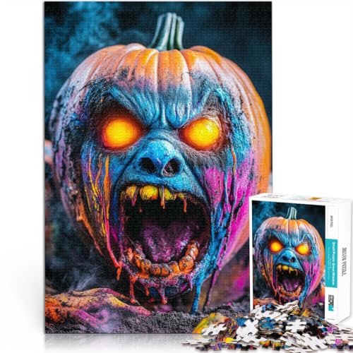 2000 Teenager-Teile-Puzzle Handgeschwindigkeitswettbewerb Neon-Albtraum-Halloween einzigartiges Herausforderungsspiel70x100cm von AITEXI