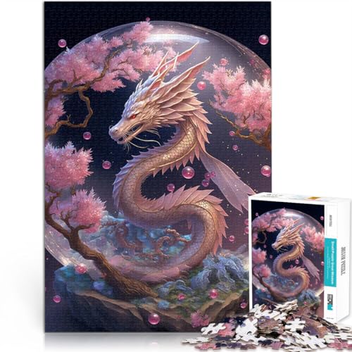 1000 Teenager-Teile-Puzzle Herausforderndes Spiel Kirschblütendrache denn eignet ganze Familie70x100cm 1000 Teenager-Teile-Puzzle Herausforderndes Spiel Kirschblütendrache denn eignet ganze Familie70x100cm von AITEXI