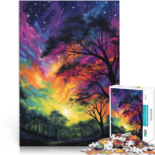 1000 Teenager-Teile-Puzzle Lernspiele Heimdekoration Klarer Himmel mit vielen Sternen Einzigartige Geburtstags- und Geschenkideen52x38cm von AITEXI