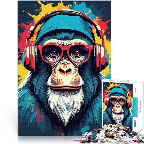 1000 Teenager-Teile-Puzzle Pädagogisches Familienspiel Aquarell Gaming Schimpanse Videospiel Wunschliste mit dem Weihnachtsmann38x26cm 1000 Teenager-Teile-Puzzle Pädagogisches Familienspiel Aquarell Gaming Schimpanse Videospiel Wunschliste mit dem Weihnachtsmann38x26cm von AITEXI