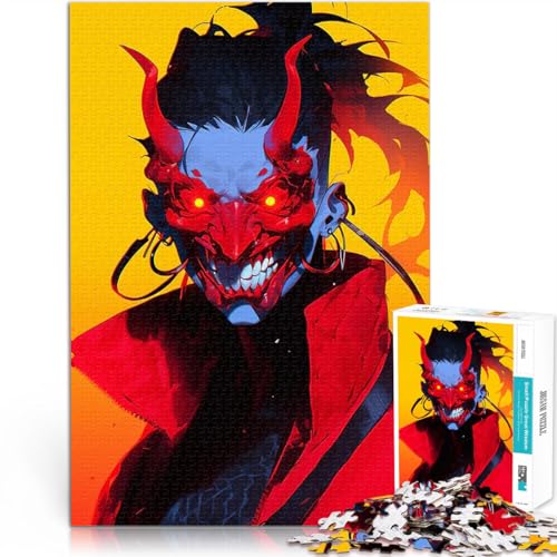 1000 Teenager-Teile-Puzzle für Lernspiel-Herausforderungsspielzeug Dämonenmaskenporträt Wunschliste mit dem Weihnachtsmann75x50cm von AITEXI