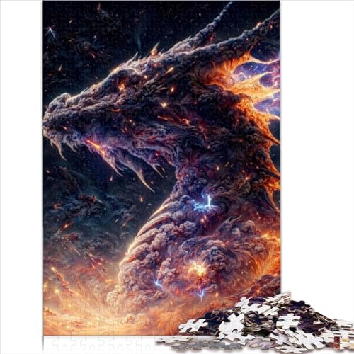 1000 Teile Puzzle Der Regenbogendrache Toys Puzzle Premium 100% recyceltes Brett Teenager Kinder 1000 Teile Weihnachtswunschliste mit Weihnachtsmann 1000 Teile (26 x 38 cm) von AITEXI