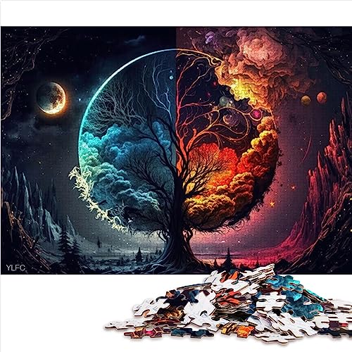 1000 Teile Puzzle für Erwachsene, Weltraum-Fantasielandschaft, Holzpuzzle, Puzzle für Sommerliebhaber, 50 x 75 cm von AITEXI
