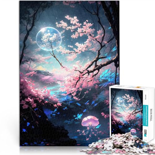 1000-Teile-Puzzle für Erwachsene Anspruchsvolles Spiel und Familienspaß Bezaubernde Blumentöne Lernspiel für Geburtstag, Weihnachten52x38cm von AITEXI