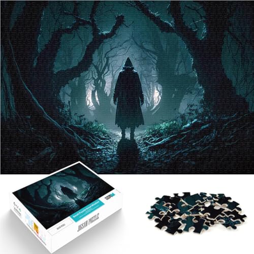 1000-Teile-Puzzle für Erwachsene Anspruchsvolles Spiel und Familienspaß Dunkler Fantasiewald Lernspiel für Geburtstag, Weihnachten75x50cm 1000-Teile-Puzzle für Erwachsene Anspruchsvolles Spiel und Familienspaß Dunkler Fantasiewald Lernspiel für Geburtstag, Weihnachten75x50cm von AITEXI