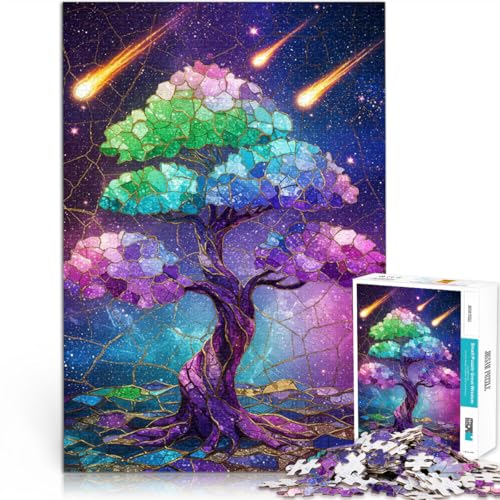1000-Teile-Puzzle für Erwachsene Anspruchsvolles Spiel und Familienspaß Kosmischer Lebensbaum Lernspiel für Geburtstag, Weihnachten38x26cm von AITEXI