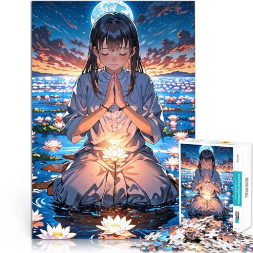 1000-Teile-Puzzle für Erwachsene Denkspiel Anime-Mädchen betet am Wasser denn eignet ganze Familie38x26cm 1000-Teile-Puzzle für Erwachsene Denkspiel Anime-Mädchen betet am Wasser denn eignet ganze Familie38x26cm von AITEXI