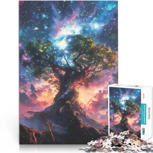 1000-Teile-Puzzle für Erwachsene Denkspiel Kosmischer leuchtender ätherischer neblig-erdiger Baum Tolle Geschenke und Spielzeuge38x26cm 1000-Teile-Puzzle für Erwachsene Denkspiel Kosmischer leuchtender ätherischer neblig-erdiger Baum Tolle Geschenke und Spielzeuge38x26cm von AITEXI