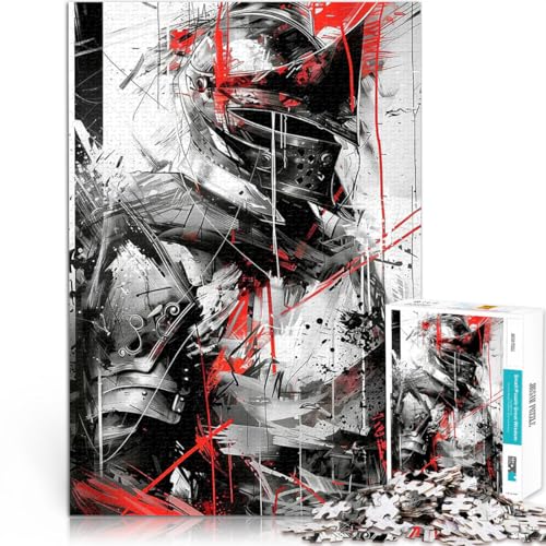 1000-Teile-Puzzle für Erwachsene Denksportaufgabe für Ritter in Rüstung abstrakt denn eignet ganze Familie52x38cm von AITEXI
