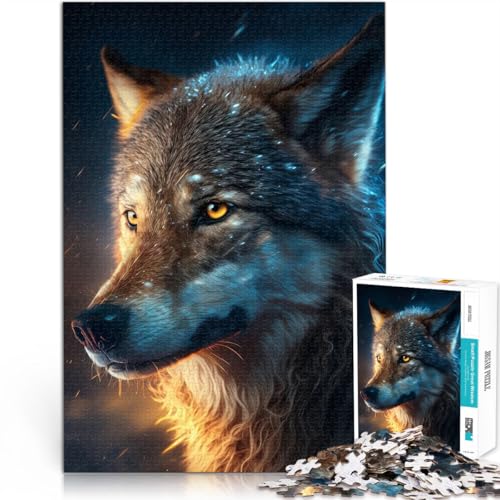 1000-Teile-Puzzle für Erwachsene Familienspiel zum Stressabbau, schwierige Herausforderung Toller Wolf Tolles Geschenk für Spiele75x50cm 1000-Teile-Puzzle für Erwachsene Familienspiel zum Stressabbau, schwierige Herausforderung Toller Wolf Tolles Geschenk für Spiele75x50cm von AITEXI