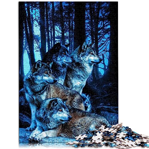 1000 Teile Puzzle für Erwachsene Geschenke Wölfe im Wald mit Holzpuzzle Spielzeug Puzzles Lernspiele Stressabbauende Puzzles 50x75cm 1000 Teile Puzzle für Erwachsene Geschenke Wölfe im Wald mit Holzpuzzle Spielzeug Puzzles Lernspiele Stressabbauende Puzzles 50x75cm von AITEXI