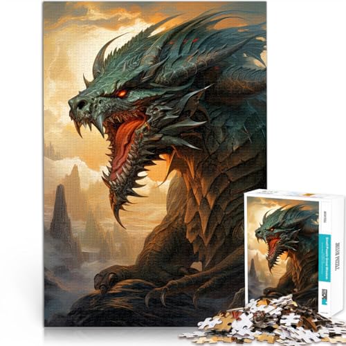 1000-Teile-Puzzle für Erwachsene Geschenke zum Suchbegriff: Herausfordernde Spiele Drachenkunst Lernspiel für Geburtstag, Weihnachten38x26cm von AITEXI