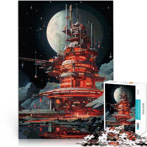 1000-Teile-Puzzle für Erwachsene Geschenke zum Suchbegriff: Herausfordernde Spiele Retrofuturismus Geburtstagsgeschenke75x50cm von AITEXI