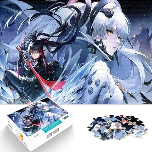 1000-Teile-Puzzle für Erwachsene Intellektuelles Spiel Spiel „Punishing Gray Raven“ mit passendem Poster und Quizblatt52x38cm von AITEXI