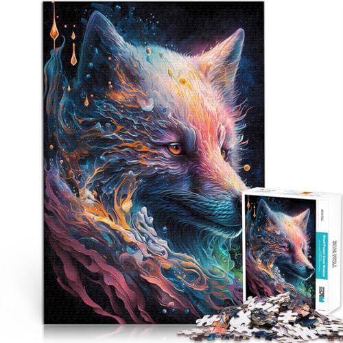 1000-Teile-Puzzle für Erwachsene Intellektuelles Spiel Wolfszauber denn eignet ganze Familie75x50cm von AITEXI