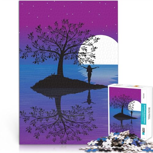 1000-Teile-Puzzle für Erwachsene Interessante Stressreduzierung Silhouette im Mondlicht Die Liebe zwischen Paaren stärken38x26cm 1000-Teile-Puzzle für Erwachsene Interessante Stressreduzierung Silhouette im Mondlicht Die Liebe zwischen Paaren stärken38x26cm von AITEXI