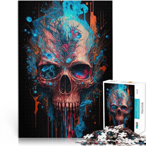 1000-Teile-Puzzle für Erwachsene Lernspiele DIY Spielzeug Schädel malen abstrakt eignet ganze Familie52x38cm 1000-Teile-Puzzle für Erwachsene Lernspiele DIY Spielzeug Schädel malen abstrakt eignet ganze Familie52x38cm von AITEXI