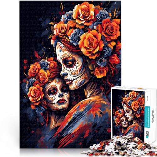 1000-Teile-Puzzle für Erwachsene Lernspiele DIY Spielzeug Schönheit zum Tag der Toten Lernspiel für Geburtstag, Weihnachten75x50cm 1000-Teile-Puzzle für Erwachsene Lernspiele DIY Spielzeug Schönheit zum Tag der Toten Lernspiel für Geburtstag, Weihnachten75x50cm von AITEXI