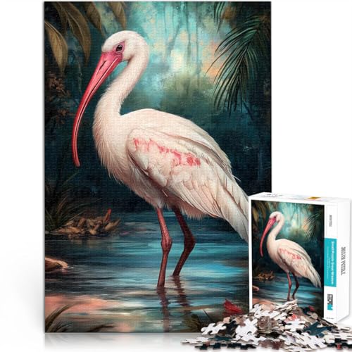 1000-Teile-Puzzle für Erwachsene Lernspiele DIY Spielzeug Weißer Ibis in tropischer Lagune Lernspiel für Geburtstag, Weihnachten75x50cm 1000-Teile-Puzzle für Erwachsene Lernspiele DIY Spielzeug Weißer Ibis in tropischer Lagune Lernspiel für Geburtstag, Weihnachten75x50cm von AITEXI