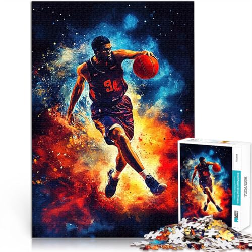 1000-Teile-Puzzle für Erwachsene Lernspiele Heimdekoration Basketball-Spieler-Aktion Wunschliste mit dem Weihnachtsmann52x38cm 1000-Teile-Puzzle für Erwachsene Lernspiele Heimdekoration Basketball-Spieler-Aktion Wunschliste mit dem Weihnachtsmann52x38cm von AITEXI