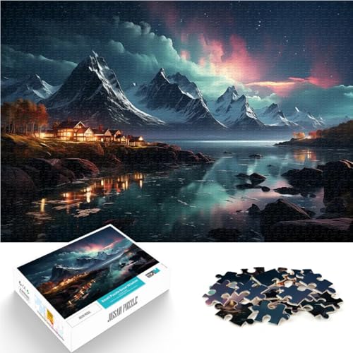1000-Teile-Puzzle für Erwachsene Pädagogisches Familienspiel Aurora Borealis-Berge Verbessern Sie das Gedächtnis52x38cm 1000-Teile-Puzzle für Erwachsene Pädagogisches Familienspiel Aurora Borealis-Berge Verbessern Sie das Gedächtnis52x38cm von AITEXI