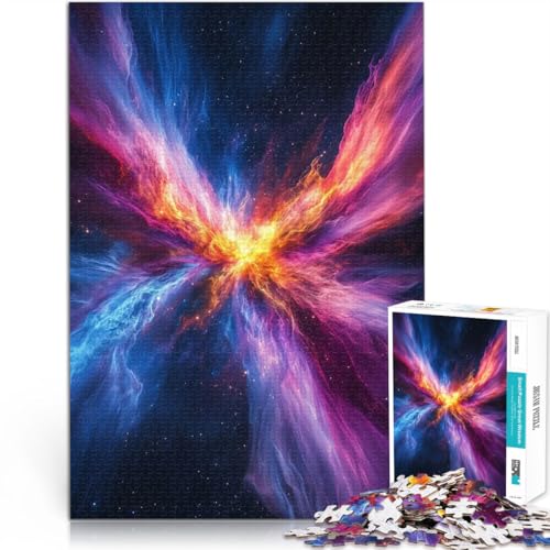 1000-Teile-Puzzle für Erwachsene Pädagogisches Spielzeug zum Stressabbau Explosion kosmischer Nebel für Heimdekoration38x26cm von AITEXI
