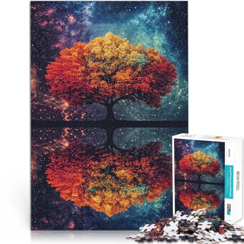 1000-Teile-Puzzle für Erwachsene Quizspiel Baumreflexion im Sternenhimmel denn eignet ganze Familie75x50cm 1000-Teile-Puzzle für Erwachsene Quizspiel Baumreflexion im Sternenhimmel denn eignet ganze Familie75x50cm von AITEXI