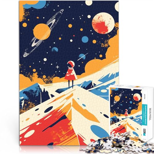 1000-Teile-Puzzle für Erwachsene Quizspiel Space Explorer Niedliche minimalistische Kunstillustration Eltern-Kind-Interaktion70x100cm 1000-Teile-Puzzle für Erwachsene Quizspiel Space Explorer Niedliche minimalistische Kunstillustration Eltern-Kind-Interaktion70x100cm von AITEXI