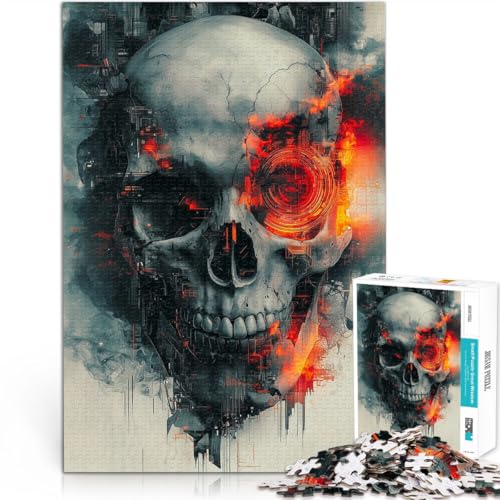 1000-Teile-Puzzle für Erwachsene Spielspielzeug Abstrakte Schädelkunst Geburtstagsgeschenk, Geschenke52x38cm 1000-Teile-Puzzle für Erwachsene Spielspielzeug Abstrakte Schädelkunst Geburtstagsgeschenk, Geschenke52x38cm von AITEXI