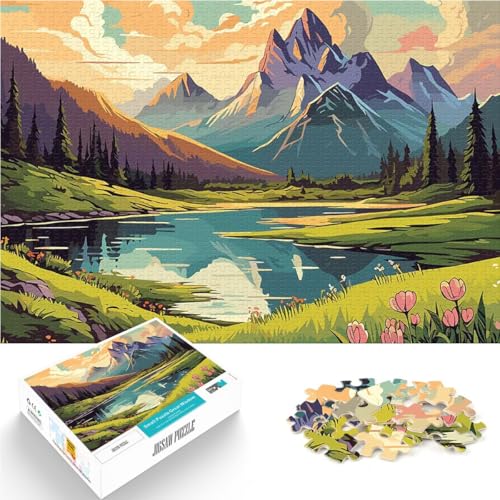 2000-Teile-Puzzle für Erwachsene Spielspielzeug Retro Berg Vintage Die Liebe zwischen Paaren stärken70x100cm von AITEXI