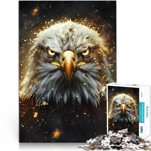 1000-Teile-Puzzle für Erwachsene Spielspielzeug Wild leuchtender Adler Geburtstagsgeschenk, Geschenke75x50cm 1000-Teile-Puzzle für Erwachsene Spielspielzeug Wild leuchtender Adler Geburtstagsgeschenk, Geschenke75x50cm von AITEXI
