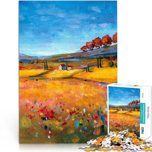1000-Teile-Puzzle für Erwachsene Spielzeug-Intellektuelles Spiel Landschaftsmalerei Geburtstagsgeschenk, Geschenke, Wandkunst52x38cm von AITEXI