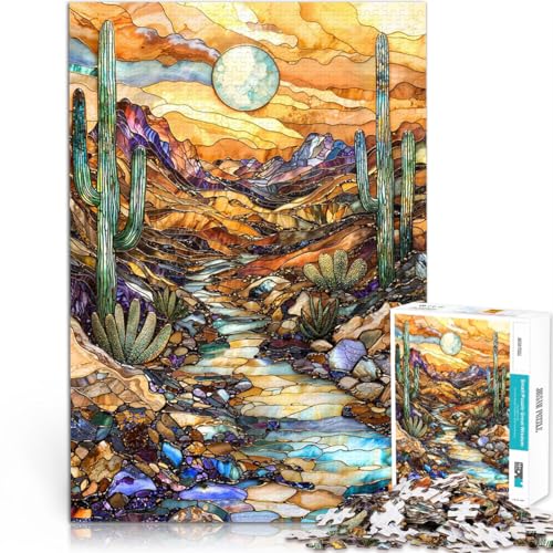 1000-Teile-Puzzle für Erwachsene Spielzeug Lernspiele Stressabbau Juwelen der Sonnenlandschaft Verbessern Sie das Gedächtnis52x38cm von AITEXI