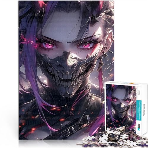 1000-Teile-Puzzle für Erwachsene Spielzeug für die ganze Familie Dämonisches Anime Gothic Mädchen Geburtstagsgeschenk, Geschenke52x38cm von AITEXI