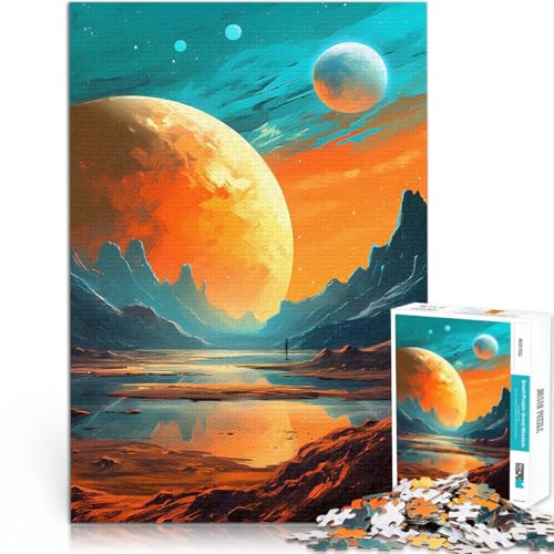 1000-Teile-Puzzle für Erwachsene für Lernspiel-Herausforderungsspielzeug Berge und Planeten Kunst Geschenke für Freunde und Familie75x50cm 1000-Teile-Puzzle für Erwachsene für Lernspiel-Herausforderungsspielzeug Berge und Planeten Kunst Geschenke für Freunde und Familie75x50cm von AITEXI
