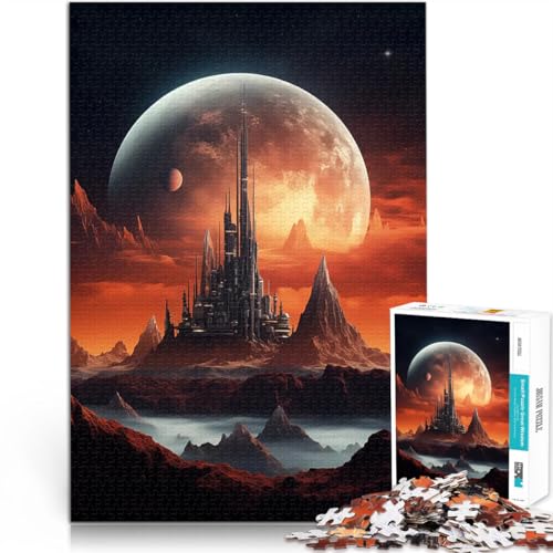 1000-Teile-Puzzle für Teenager Anspruchsvoll, Aber lustig und humorvoll Berge und Planeten Verbessern Sie das Gedächtnis52x38cm von AITEXI