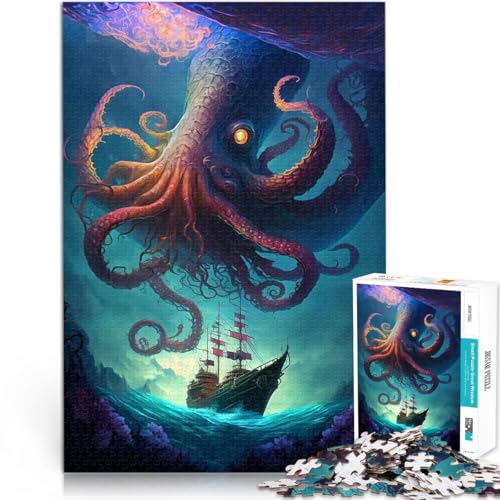 1000-Teile-Puzzle für Teenager Anspruchsvolles Spiel und Familienspaß Legenden des Tiefenkraken Lernspiel für Geburtstag, Weihnachten38x26cm 1000-Teile-Puzzle für Teenager Anspruchsvolles Spiel und Familienspaß Legenden des Tiefenkraken Lernspiel für Geburtstag, Weihnachten38x26cm von AITEXI
