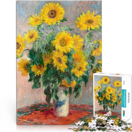 1000-Teile-Puzzle für Teenager Anspruchsvolles Spiel und Familienspaß Monet Sonnenblumenbankett Lernspiel für Geburtstag, Weihnachten38x26cm 1000-Teile-Puzzle für Teenager Anspruchsvolles Spiel und Familienspaß Monet Sonnenblumenbankett Lernspiel für Geburtstag, Weihnachten38x26cm von AITEXI