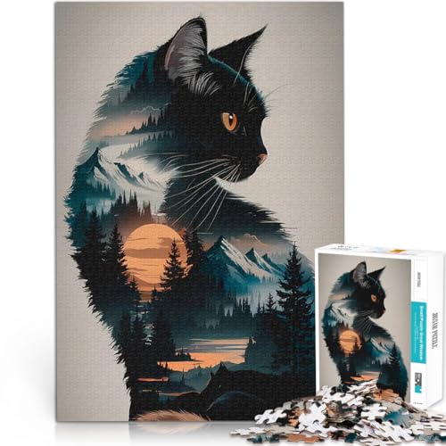 2000-Teile-Puzzle für Teenager Anspruchsvolles Spiel und Familienspaß Sonnenuntergang am Katzenberg Wichtelgeschenke70x100cm von AITEXI