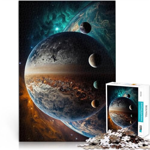 1000-Teile-Puzzle für Teenager Dekomprimierendes intellektuelles Lernspielzeug Exoplanet Wolf Einzigartige Geburtstags- und Geschenkideen75x50cm 1000-Teile-Puzzle für Teenager Dekomprimierendes intellektuelles Lernspielzeug Exoplanet Wolf Einzigartige Geburtstags- und Geschenkideen75x50cm von AITEXI