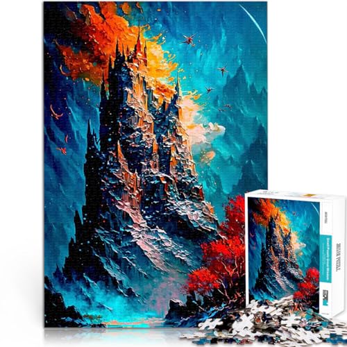 1000-Teile-Puzzle für Teenager Dekomprimierendes intellektuelles Lernspielzeug Farbenfrohe Landschaft Geschenkideen52x38cm von AITEXI
