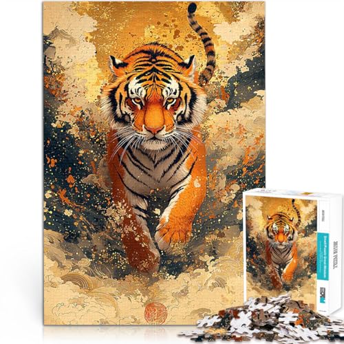 1000-Teile-Puzzle für Teenager Dekomprimierendes intellektuelles Lernspielzeug Tiger in Bewegung Geburtstagsgeschenk, Geschenke, Wandkunst70x100cm 1000-Teile-Puzzle für Teenager Dekomprimierendes intellektuelles Lernspielzeug Tiger in Bewegung Geburtstagsgeschenk, Geschenke, Wandkunst70x100cm von AITEXI
