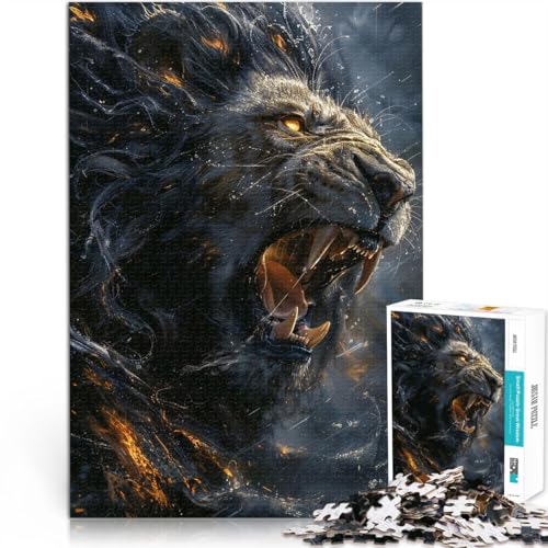 1000-Teile-Puzzle für Teenager Dekomprimierendes intellektuelles Lernspielzeug Wilder König der Löwen Wichtelgeschenke38x26cm 1000-Teile-Puzzle für Teenager Dekomprimierendes intellektuelles Lernspielzeug Wilder König der Löwen Wichtelgeschenke38x26cm von AITEXI