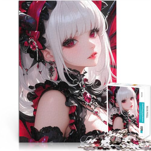 1000-Teile-Puzzle für Teenager Denkspiel Anime Vampirmädchen mit roten Augen mit vollständig ineinander greifenden, zufällig geformten Teilen70x100cm 1000-Teile-Puzzle für Teenager Denkspiel Anime Vampirmädchen mit roten Augen mit vollständig ineinander greifenden, zufällig geformten Teilen70x100cm von AITEXI